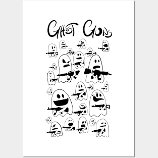 Ghost Guns T-shirt design Posters and Art